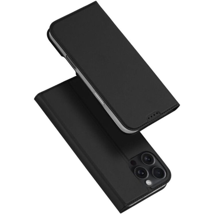 Чехол-книжка DUX DUCIS Skin Pro для Apple iPhone 16 Pro Max - Black: фото 1 из 10