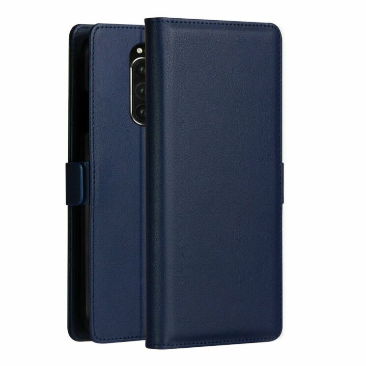 Чохол-книжка DZGOGO Milo Series для Sony Xperia 1 - Dark Blue: фото 1 з 6