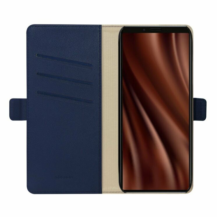 Чохол-книжка DZGOGO Milo Series для Sony Xperia 1 - Dark Blue: фото 3 з 6