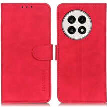 Чехол-книжка KHAZNEH Retro Wallet для OnePlus 13R / Ace 5 / Ace 5 Pro - Red: фото 1 из 8