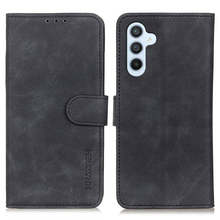 Чехол-книжка KHAZNEH Retro Wallet для Samsung Galaxy A34 (A346) - Black: фото 1 из 12