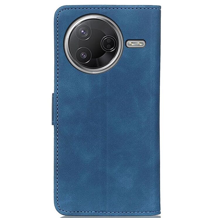 Чехол-книжка KHAZNEH Retro Wallet для Xiaomi Poco F7 Pro / Poco F7 Ultra - Blue: фото 5 из 8