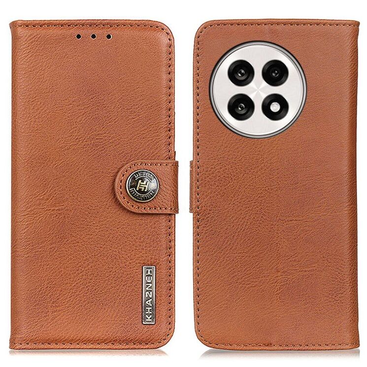 Чехол-книжка KHAZNEH Wallet Cover для OnePlus 13R / Ace 5 / Ace 5 Pro - Brown: фото 1 из 8