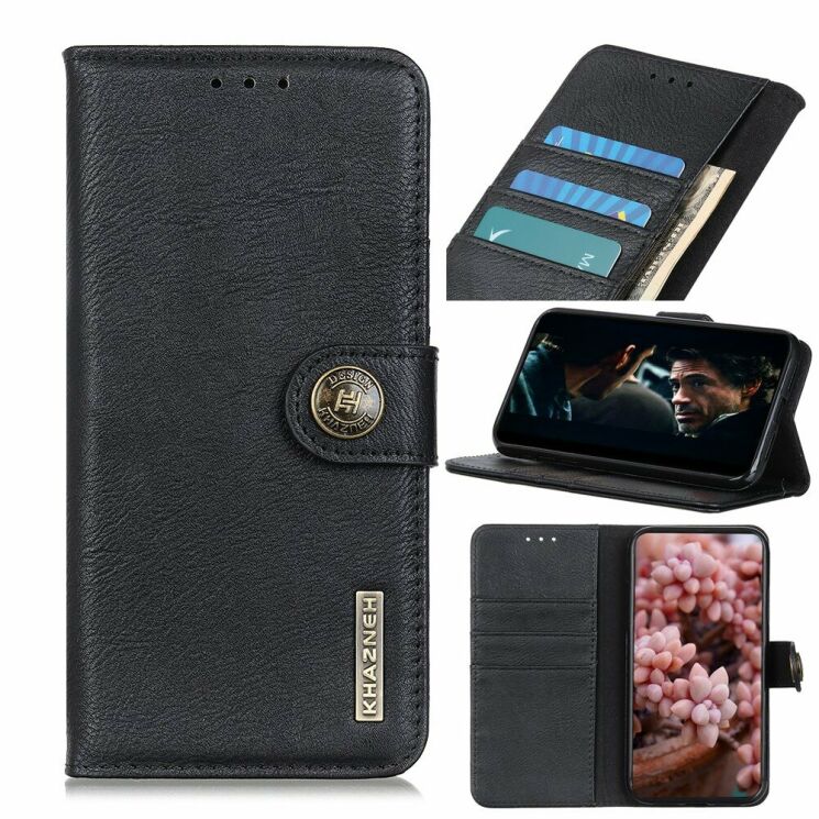 Чехол-книжка KHAZNEH Wallet Cover для Samsung Galaxy A01 Core (A013) - Black: фото 1 из 11
