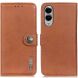 Чохол-книжка із застібкою KHAZNEH Wallet Cover для Samsung Galaxy S25 Edge (S937) - Brown (389004Z). Фото 1 з 9