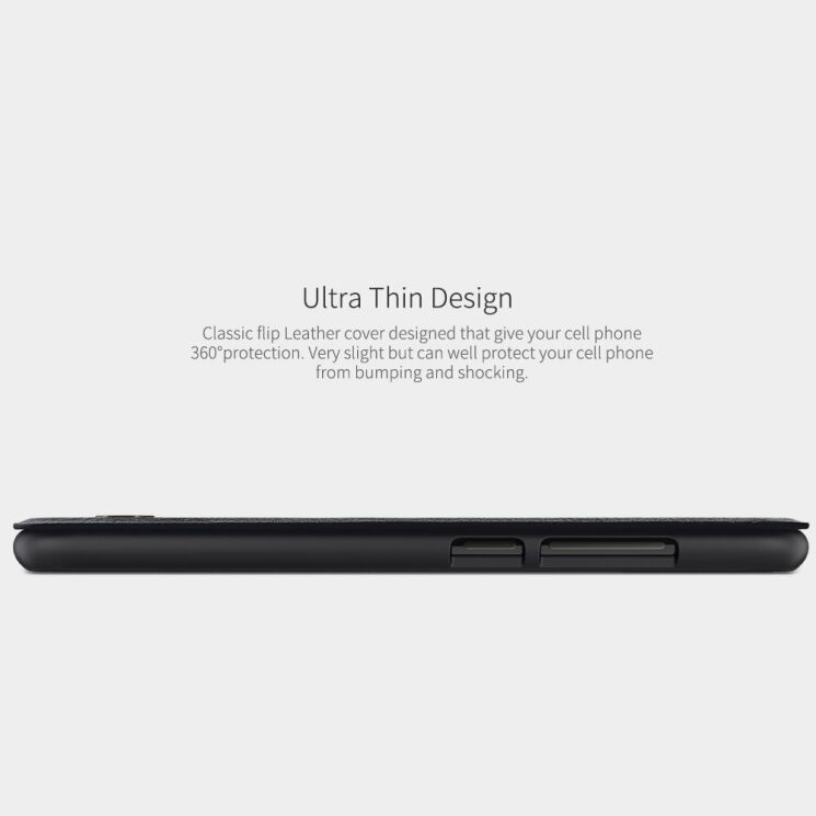Чехол-книжка NILLKIN Qin Series для Xiaomi Mi Play - Black: фото 7 из 14