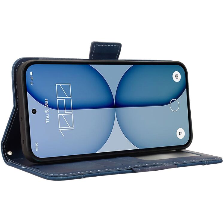 Чохол-книжка з кишеньками Deexe Wallet Stand для Nothing Phone (4a) - Blue: фото 6 з 8