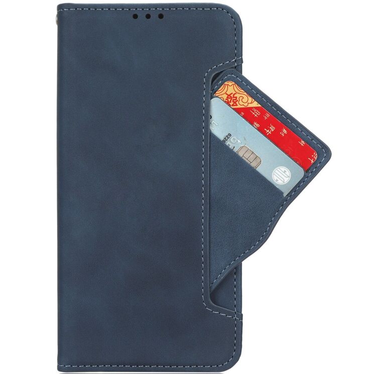 Чехол-книжка с карманами Deexe Wallet Stand для Realme C85 Pro - Blue (403901L) Чехол-книжка с карманами Deexe Wallet Stand для Realme C85 Pro - Blue: фото 2 из 15