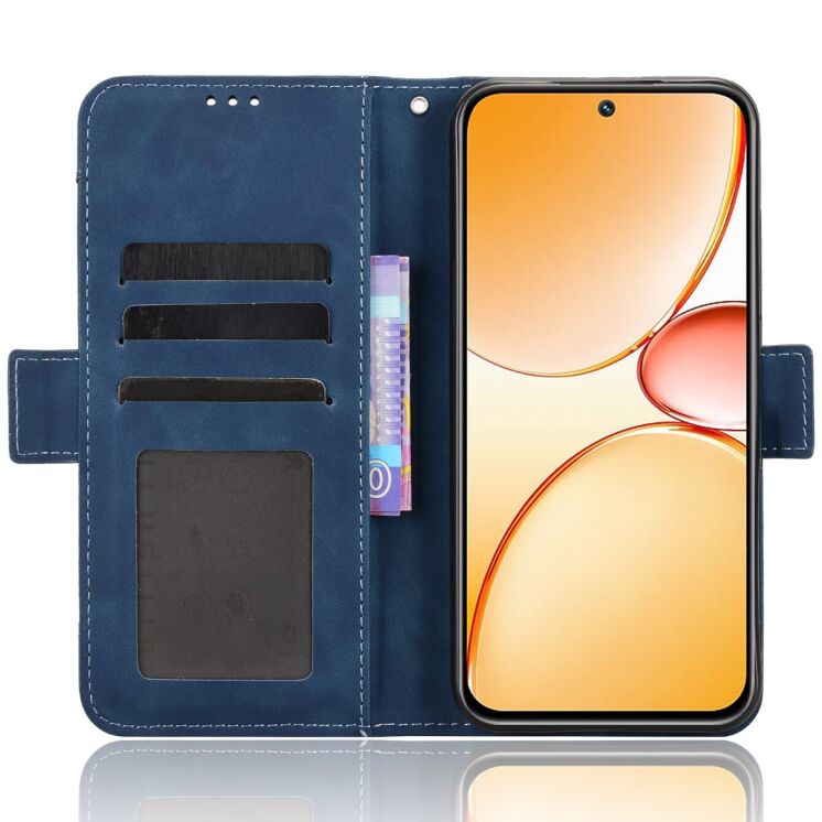 Чехол-книжка с карманами Deexe Wallet Stand для Realme C85 Pro - Blue (403901L) Чехол-книжка с карманами Deexe Wallet Stand для Realme C85 Pro - Blue: фото 4 из 15