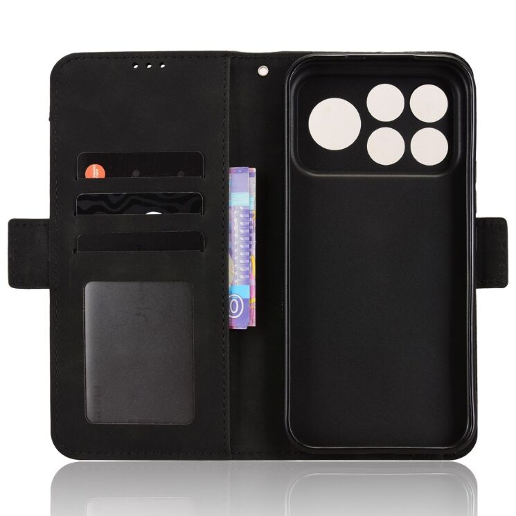 Чехол-книжка с карманами Deexe Wallet Stand для Xiaomi Poco F9 Pro - Black: фото 5 из 17