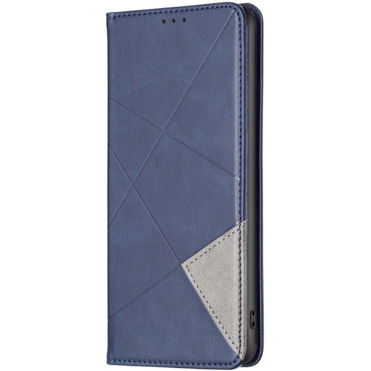 Чехол-книжка с карманами UniCase Geometric Pattern для OPPO Reno 15 F/FS - Blue: фото 2 из 10