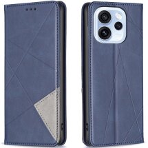 Чехол-книжка с карманами UniCase Geometric Pattern для OPPO Reno 15 F/FS - Blue: фото 1 из 10