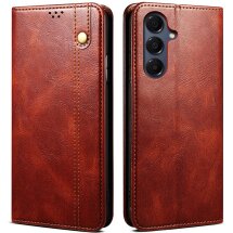 Чехол-книжка с карманами UniCase Leather Wallet для Samsung Galaxy A57 (A576) - Brown: фото 1 из 8