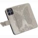Чехол-книжка с рисунком UniCase Butterfly Pattern для Motorola Edge 70 Fusion - Grey (409536H). Фото 3 из 8
