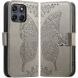 Чехол-книжка с рисунком UniCase Butterfly Pattern для Motorola Edge 70 Fusion - Grey (409536H). Фото 5 из 8