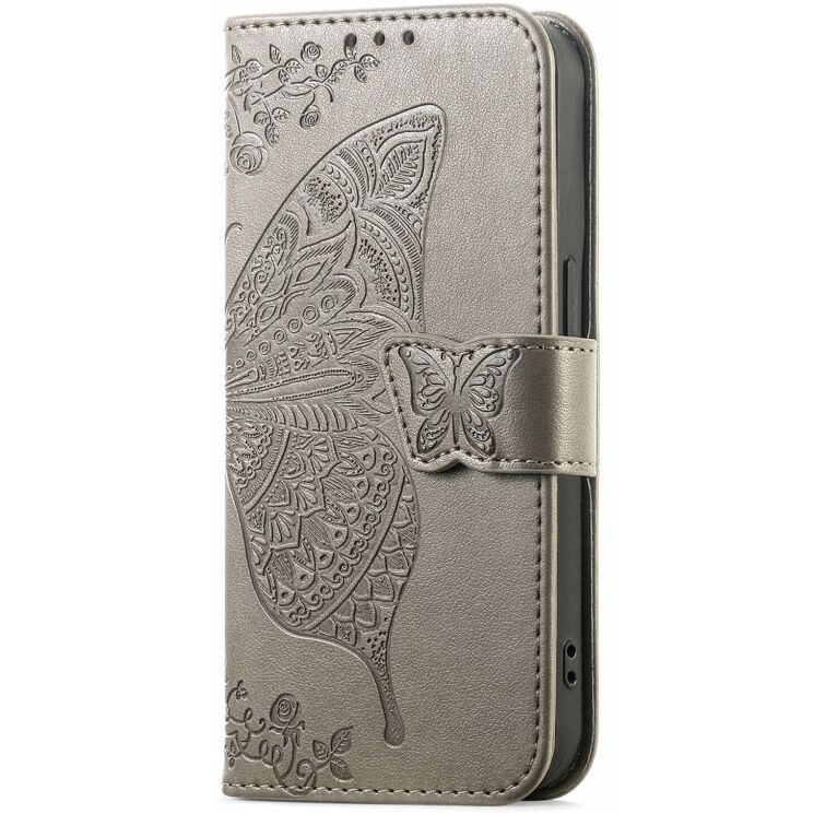 Чехол-книжка с рисунком UniCase Butterfly Pattern для Samsung Galaxy A37 (A376) - Grey: фото 6 из 10