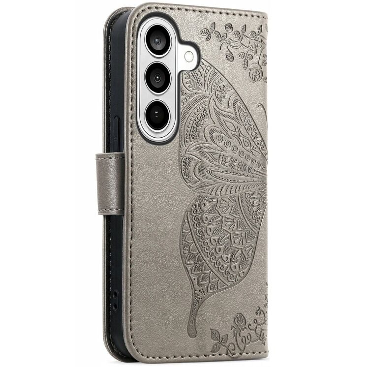 Чехол-книжка с рисунком UniCase Butterfly Pattern для Samsung Galaxy A37 (A376) - Grey: фото 7 из 10