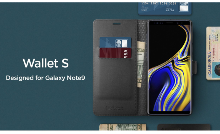 Чехол-книжка SGP Wallet S для Samsung Galaxy Note 9 (N960) - Black: фото 9 из 14