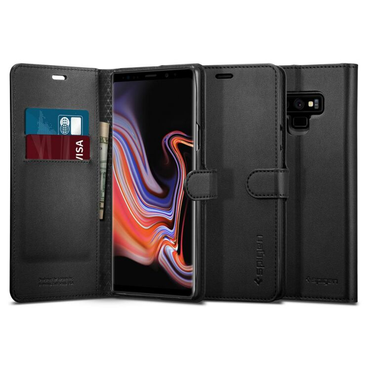 Чехол-книжка SGP Wallet S для Samsung Galaxy Note 9 (N960) - Black: фото 2 из 14