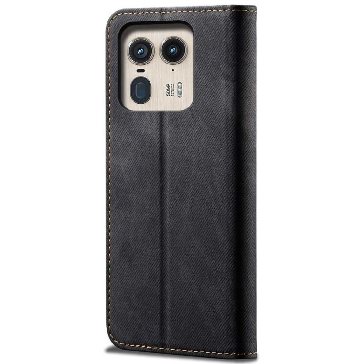 Чохол-книжка UniCase Jeans Wallet для Motorola Edge 50 Ultra - Black: фото 6 з 6
