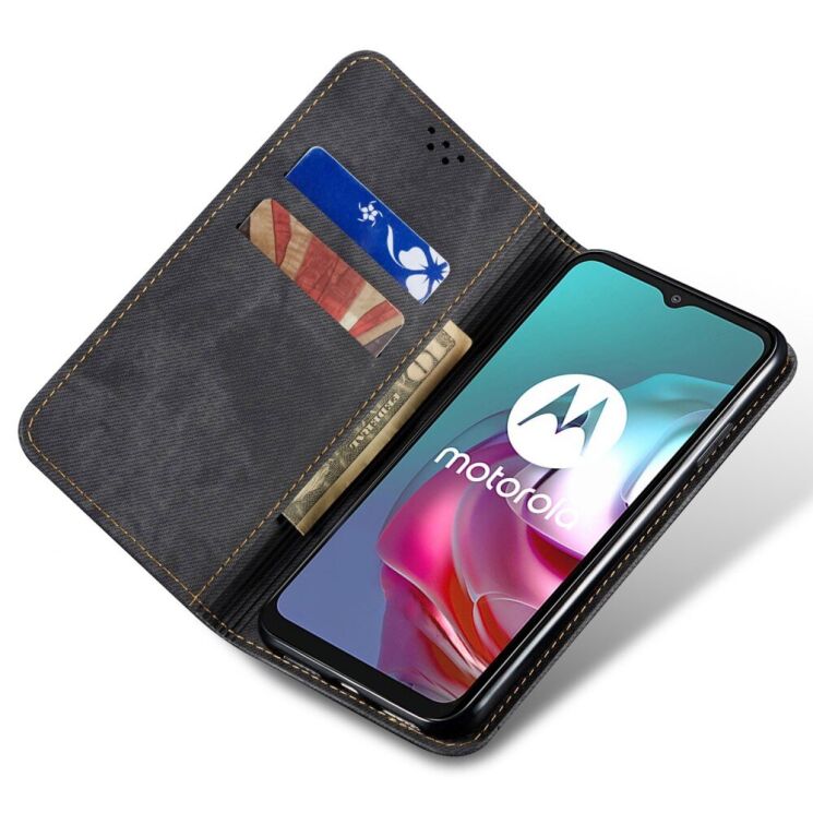 Чохол-книжка UniCase Jeans Wallet для Motorola Edge 50 Ultra - Black: фото 2 з 6