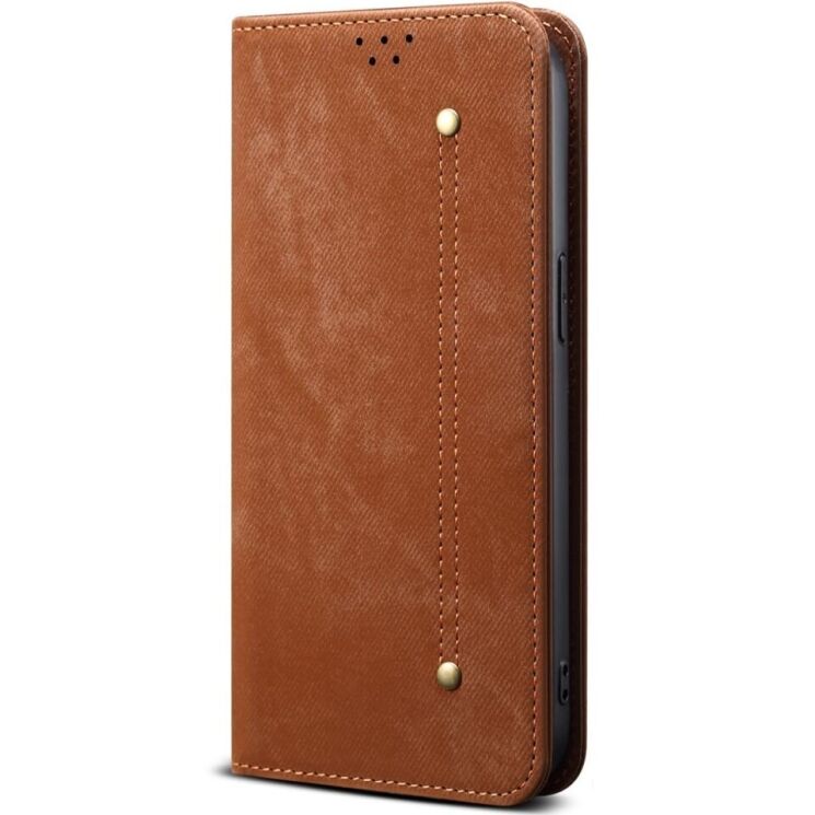 Чехол-книжка UniCase Jeans Wallet для Motorola Edge 60 / Edge 60 Fusion - Coffee: фото 4 из 6