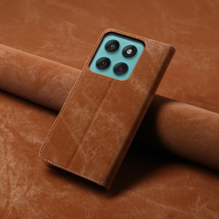 Чехол-книжка UniCase Jeans Wallet для Motorola Edge 60 / Edge 60 Fusion - Coffee: фото 6 из 6