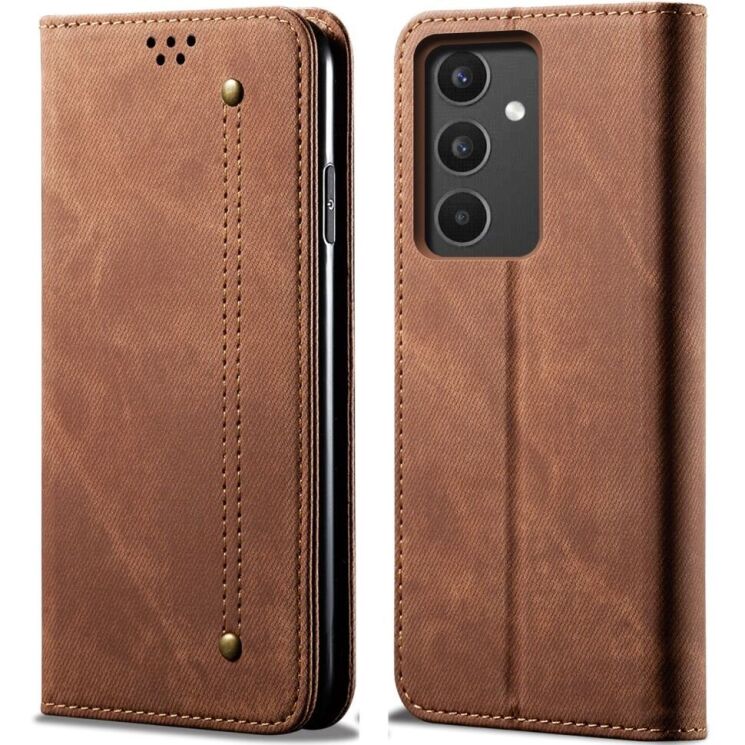 Чохол-книжка UniCase Jeans Wallet для Samsung Galaxy A34 (A346) - Coffee: фото 1 з 6