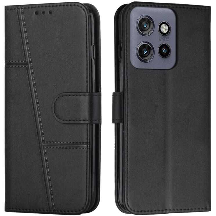 Чехол-книжка UniCase Jet Cover для Motorola Edge 50 Neo - Black: фото 1 из 10