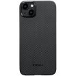 Чехол Pitaka MagEZ Case Twill для Apple iPhone 15 KI1501 - Black / Grey (339969BH)