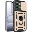 Чехол с защитой камеры Deexe Armor Shield для Infinix Note Edge - Gold (409203F)