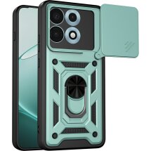 Чехол с защитой камеры Deexe Armor Shield для Motorola Edge 70 Max - Green: фото 1 из 9