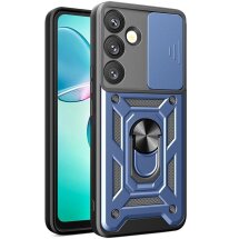 Чехол с защитой камеры Deexe Armor Shield для Samsung Galaxy S26 - Blue: фото 1 из 10