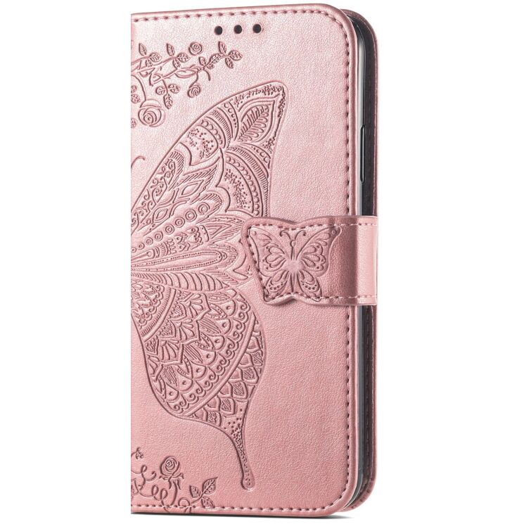 Чохол-книжка з малюнком UniCase Butterfly Pattern для Honor 200 - Rose Gold: фото 6 з 7