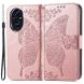 Чохол-книжка з малюнком UniCase Butterfly Pattern для Honor 200 - Rose Gold (364158RG). Фото 1 з 7