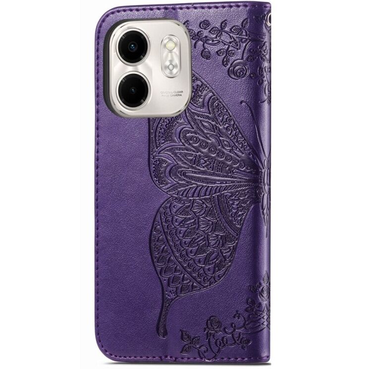 Чохол UniCase Butterfly Pattern для Infinix Smart 9 (X6532) - Dark Purple: фото 6 з 6
