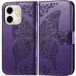 Чохол UniCase Butterfly Pattern для Infinix Smart 9 (X6532) - Dark Purple (366511DV)