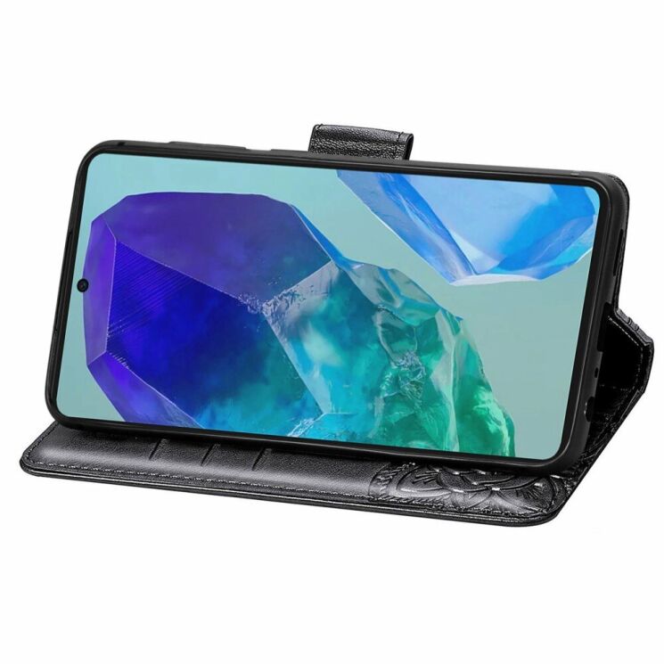 Чехол UniCase Butterfly Pattern для Motorola Moto G55 - Black: фото 3 из 7