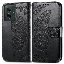 Чехол UniCase Butterfly Pattern для Motorola Moto G55 - Black: фото 1 из 7