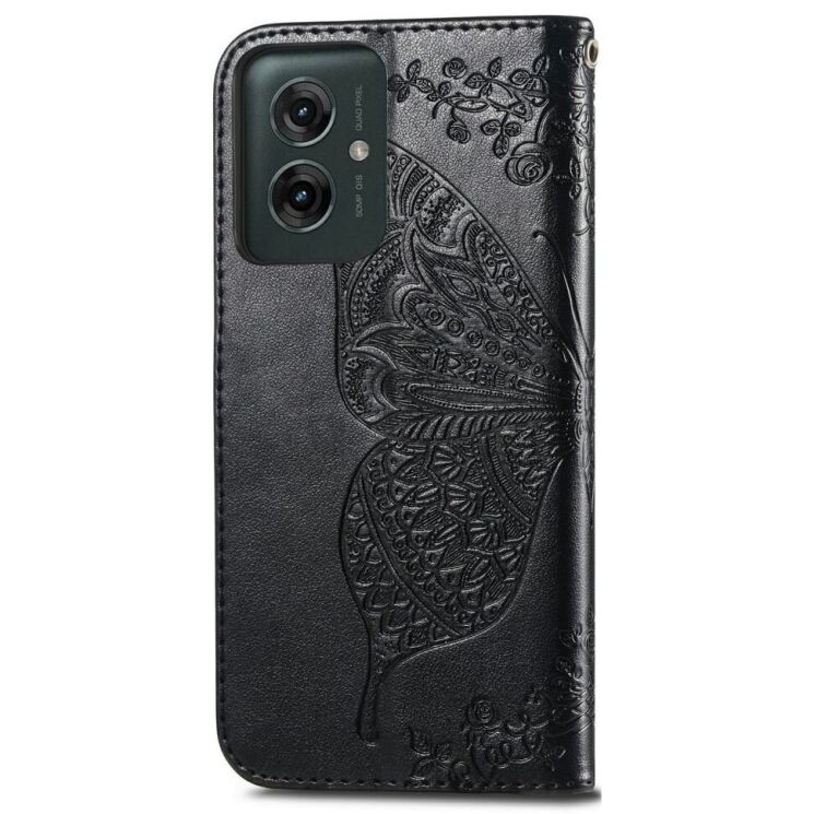 Чехол UniCase Butterfly Pattern для Motorola Moto G55 - Black: фото 6 из 7