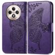 Чехол UniCase Butterfly Pattern для OPPO Reno 12 F/FS - Dark Purple (360124DV)
