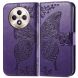 Чехол UniCase Butterfly Pattern для OPPO Reno 12 F/FS - Dark Purple (360124DV). Фото 1 из 10
