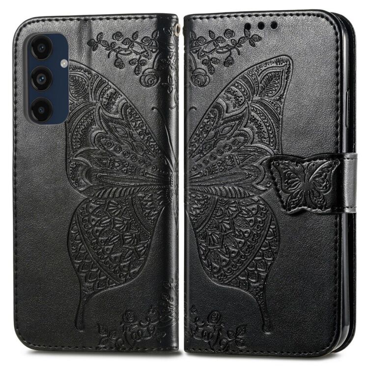 Чехол UniCase Butterfly Pattern для Samsung Galaxy A16 (A165) - Black: фото 1 из 6
