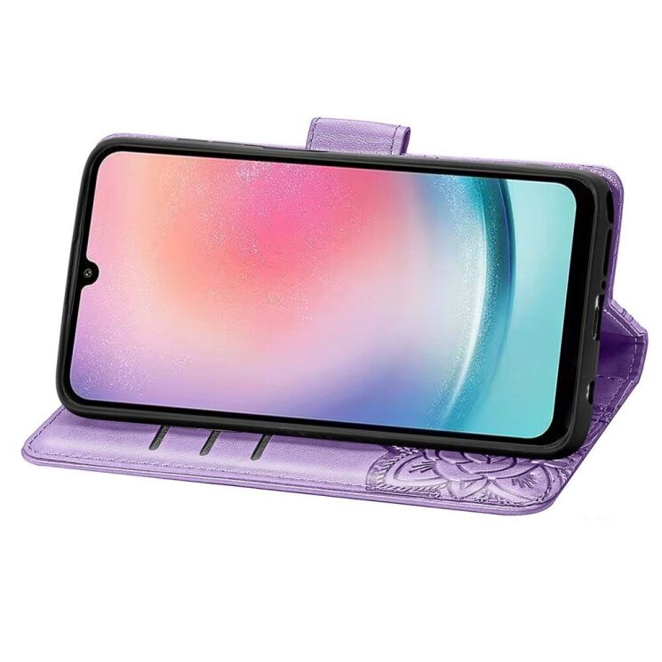 Чехол UniCase Butterfly Pattern для Samsung Galaxy A24 (A245) - Light Purple: фото 3 из 8