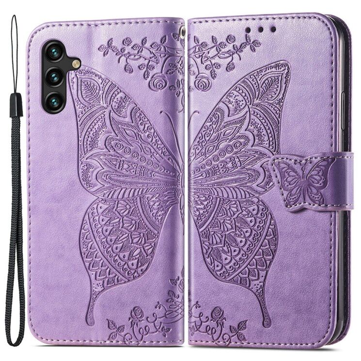 Чехол UniCase Butterfly Pattern для Samsung Galaxy A24 (A245) - Light Purple: фото 1 из 8