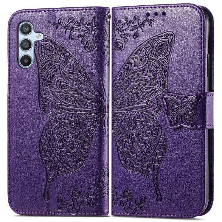 Чехол UniCase Butterfly Pattern для Samsung Galaxy A36 (A366) / A56 (A566) - Dark Purple: фото 1 из 10