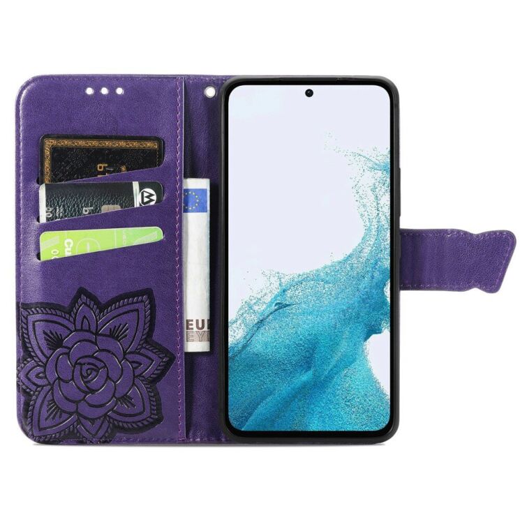 Чехол UniCase Butterfly Pattern для Samsung Galaxy A36 (A366) / A56 (A566) - Dark Purple: фото 2 из 10