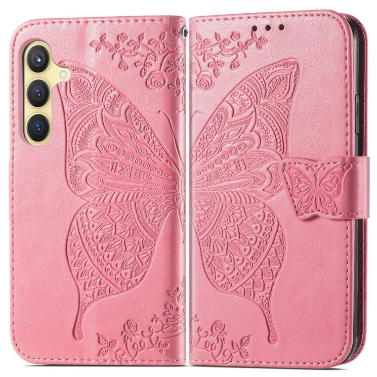 Чехол UniCase Butterfly Pattern для Samsung Galaxy S25 (S931) - Pink: фото 2 из 9