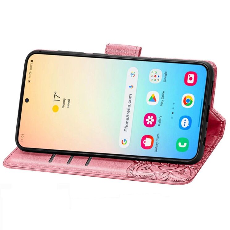 Чехол UniCase Butterfly Pattern для Samsung Galaxy S25 (S931) - Pink: фото 4 из 9