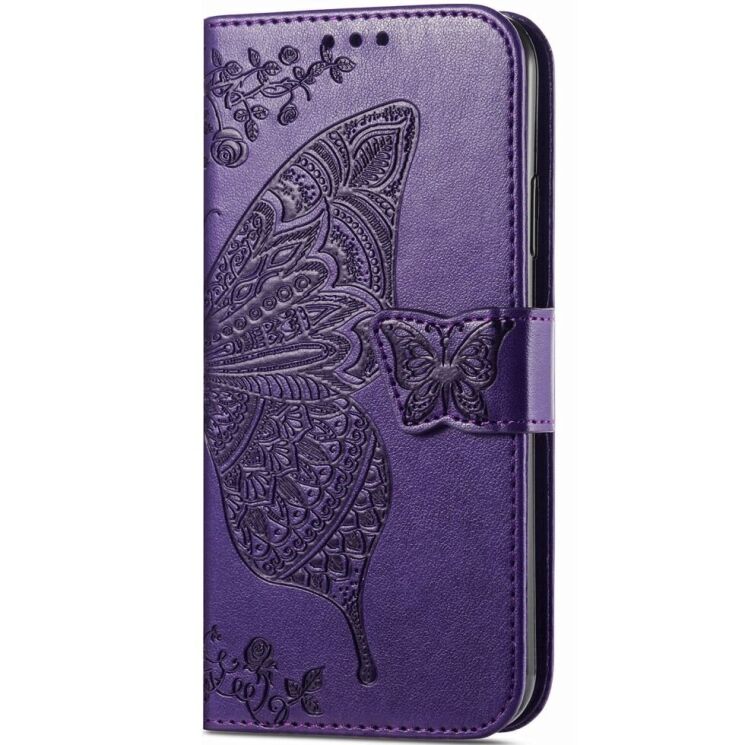 Чехол UniCase Butterfly Pattern для TECNO Spark 10 Pro - Purple: фото 4 из 9